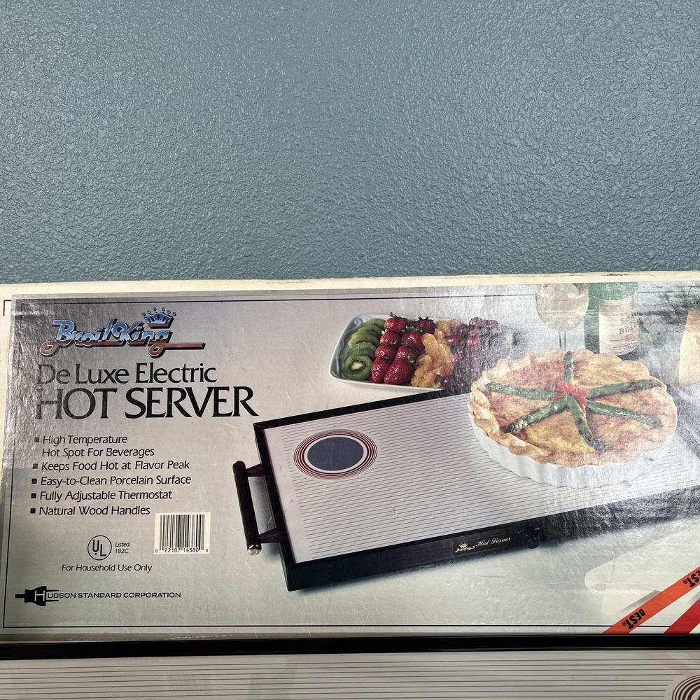 Vintage Broil King De Luxe Electric Hot Server - Tray Model - W/ Box - Works‎